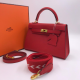 Сумка Hermes Kelly Mini II красная