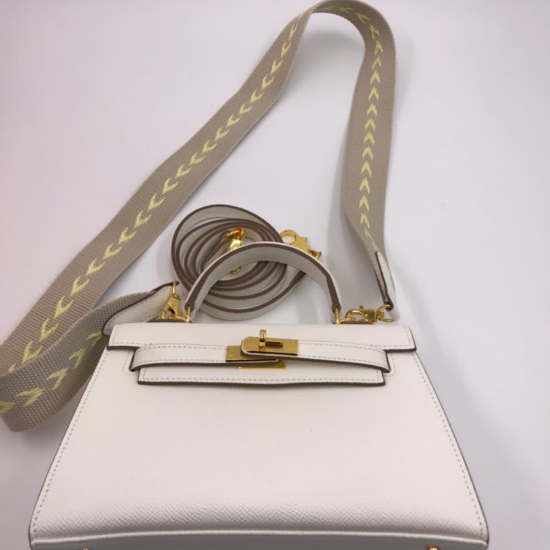 Сумка Hermes Kelly Mini II белая