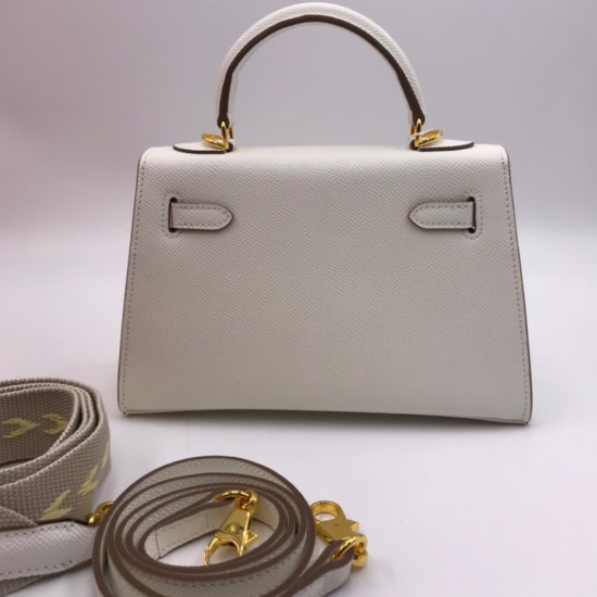 Сумка Hermes Kelly Mini II белая