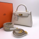 Сумка Hermes Kelly Mini II белая