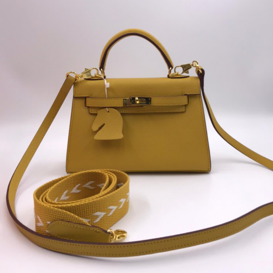 Сумка Hermes Kelly Mini II жёлтая