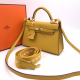 Сумка Hermes Kelly Mini II жёлтая