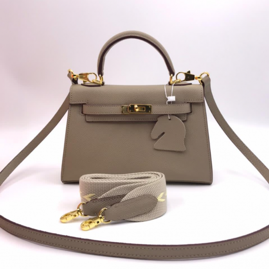 Сумка Hermes Kelly Mini II серая