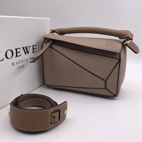 Сумка LOEWE Puzzle mini серая