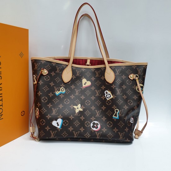 Сумка-тоут Louis Vuitton NEVERFULL PM с принтом