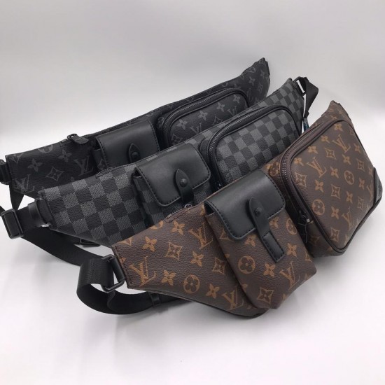 Поясная сумка Louis Vuitton CHRISTOPHER серый