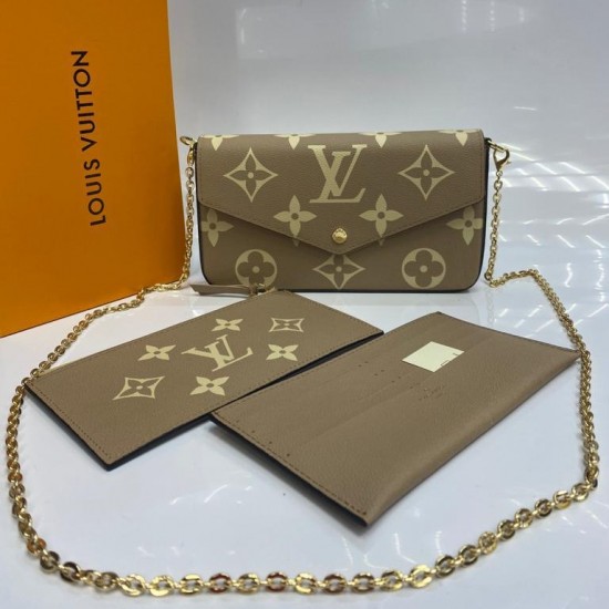 Сумка-клатч Louis Vuitton FELICIE бежевая