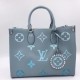 Сумка Louis Vuitton Onthego MM голубая