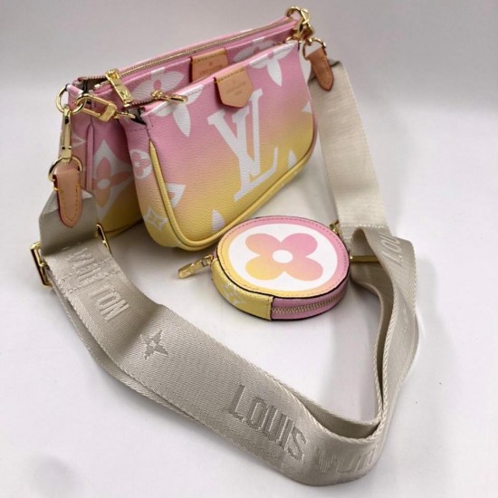 Сумка Louis Vuitton Multi Pochette розовая