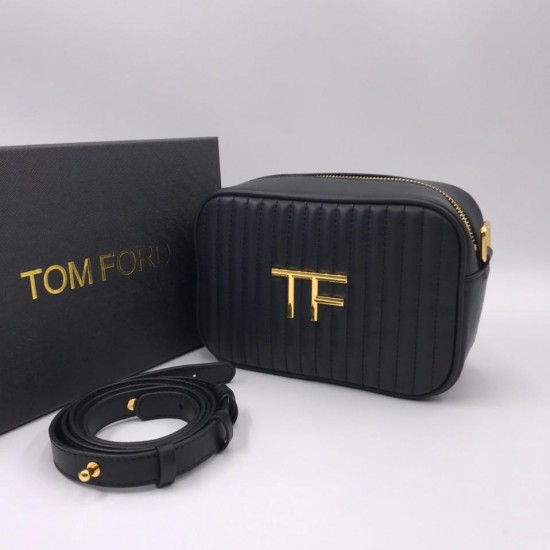 Стеганая сумка Tom Ford чёрная