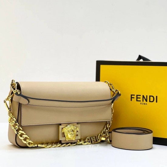 Сумка Fendi Versace бежевая