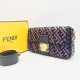 Сумка Fendi Versace со стразами чёрная