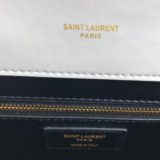 Сумка YSL Monogram Envelope чёрно-белая