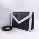 Сумка YSL Monogram Envelope чёрно-белая