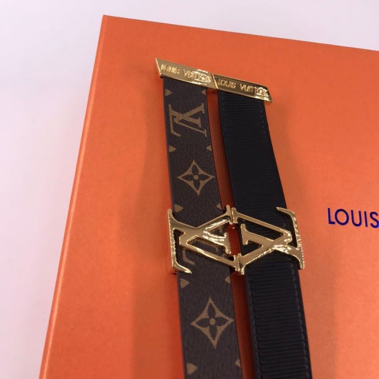 Ремень Louis Vuitton Initiales Monogram коричневый